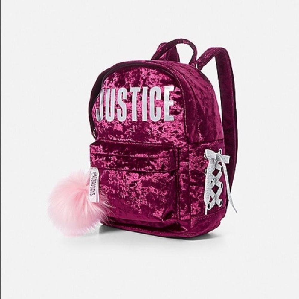 Maron velvet mini backpack!